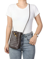 Tiffany & Fred Paris Tiffany & Fred Paris Handwoven Mini Leather Bucket Bag