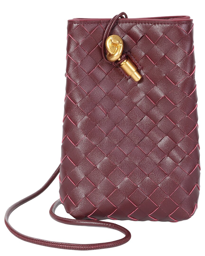 Tiffany & Fred Paris Tiffany & Fred Paris Handwoven Mini Leather Bucket Bag