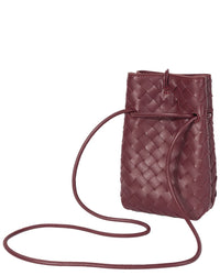 Tiffany & Fred Paris Tiffany & Fred Paris Handwoven Mini Leather Bucket Bag