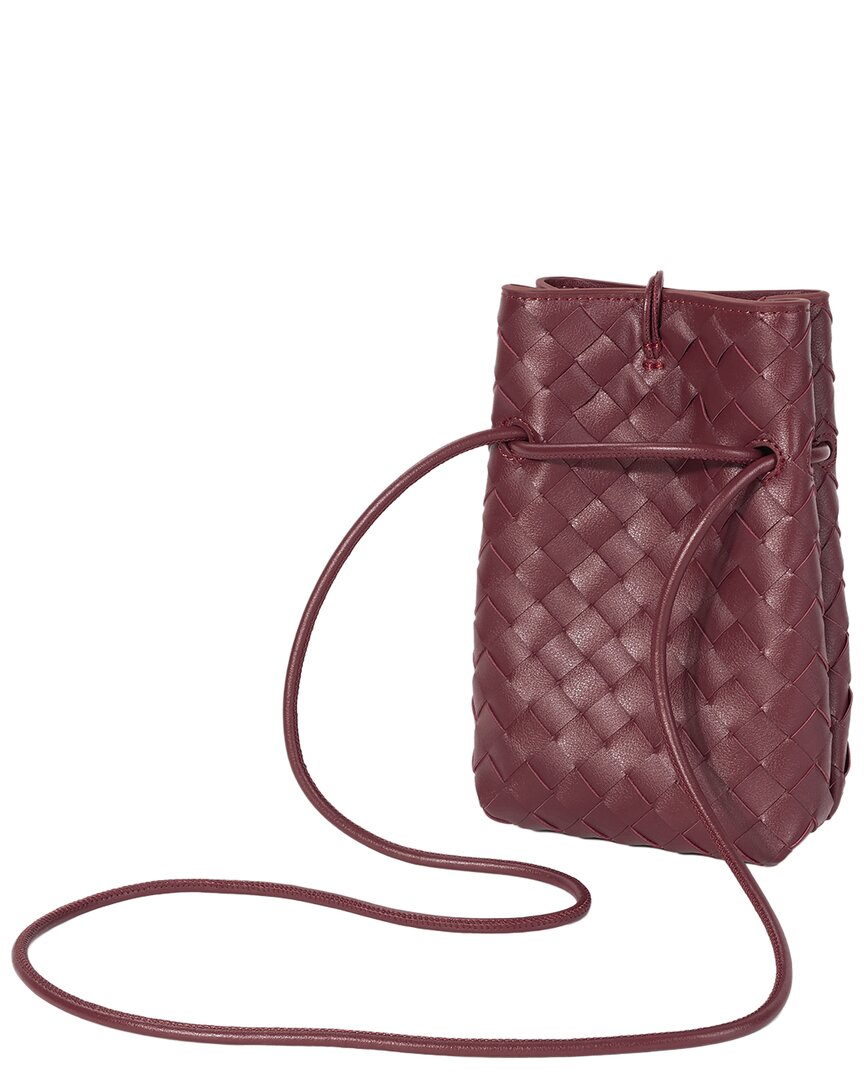 Tiffany & Fred Paris Tiffany & Fred Paris Handwoven Mini Leather Bucket Bag