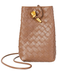 Tiffany & Fred Paris Tiffany & Fred Paris Handwoven Mini Leather Bucket Bag