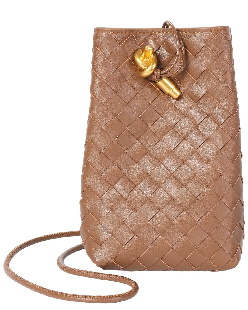 Tiffany & Fred Paris Tiffany & Fred Paris Handwoven Mini Leather Bucket Bag