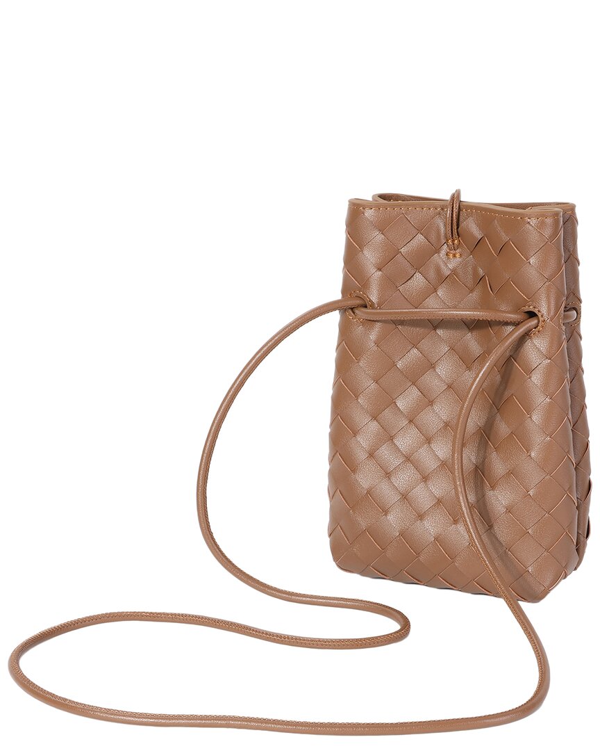 Tiffany & Fred Paris Tiffany & Fred Paris Handwoven Mini Leather Bucket Bag