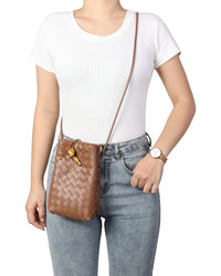 Tiffany & Fred Paris Tiffany & Fred Paris Handwoven Mini Leather Bucket Bag