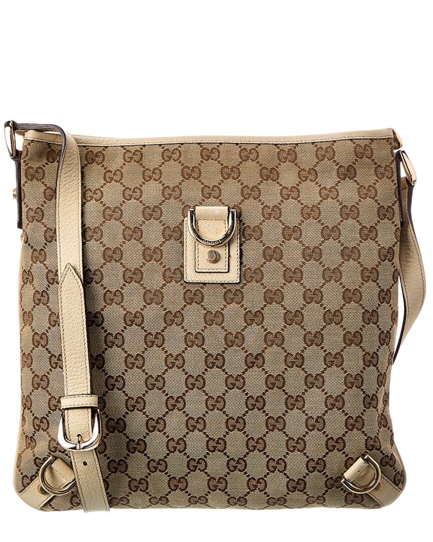 Pre-Owned Gucci Beige Gg Canvas Abbey Crossbody (Authentic Pre-Loved)
