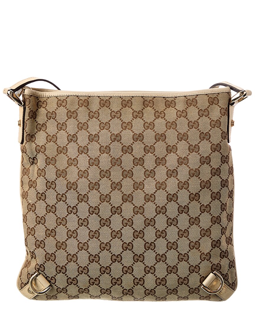 Pre-Owned Gucci Beige Gg Canvas Abbey Crossbody (Authentic Pre-Loved)