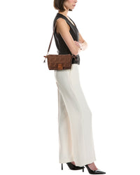FENDI Fendi Mamma Baguette Medium Raffia Shoulder Bag