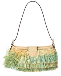 FENDI Fendi Baby Raffia Shoulder Bag