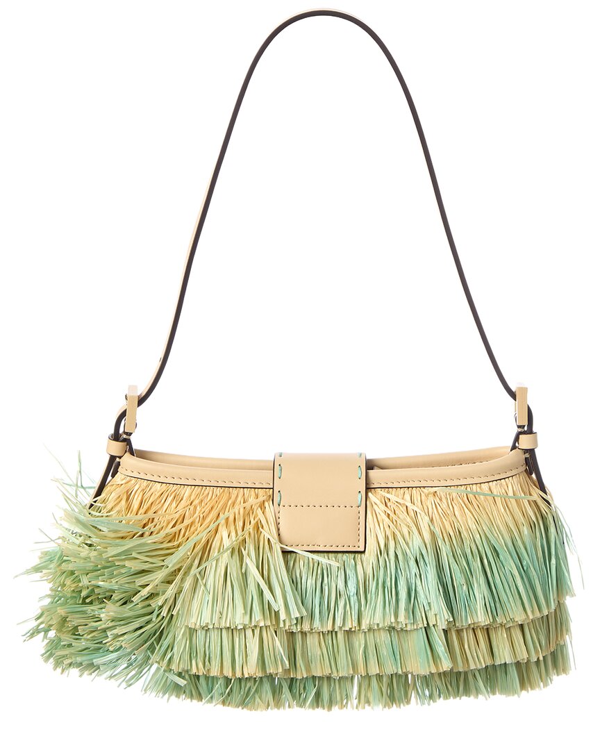 FENDI Fendi Baby Raffia Shoulder Bag