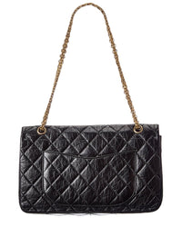 Pre-Owned Chanel Black Aged Calf Quilted Calf Leather 2.55 Reissue 227 (Authentic