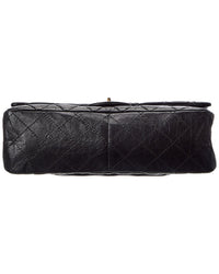 Pre-Owned Chanel Black Aged Calf Quilted Calf Leather 2.55 Reissue 227 (Authentic