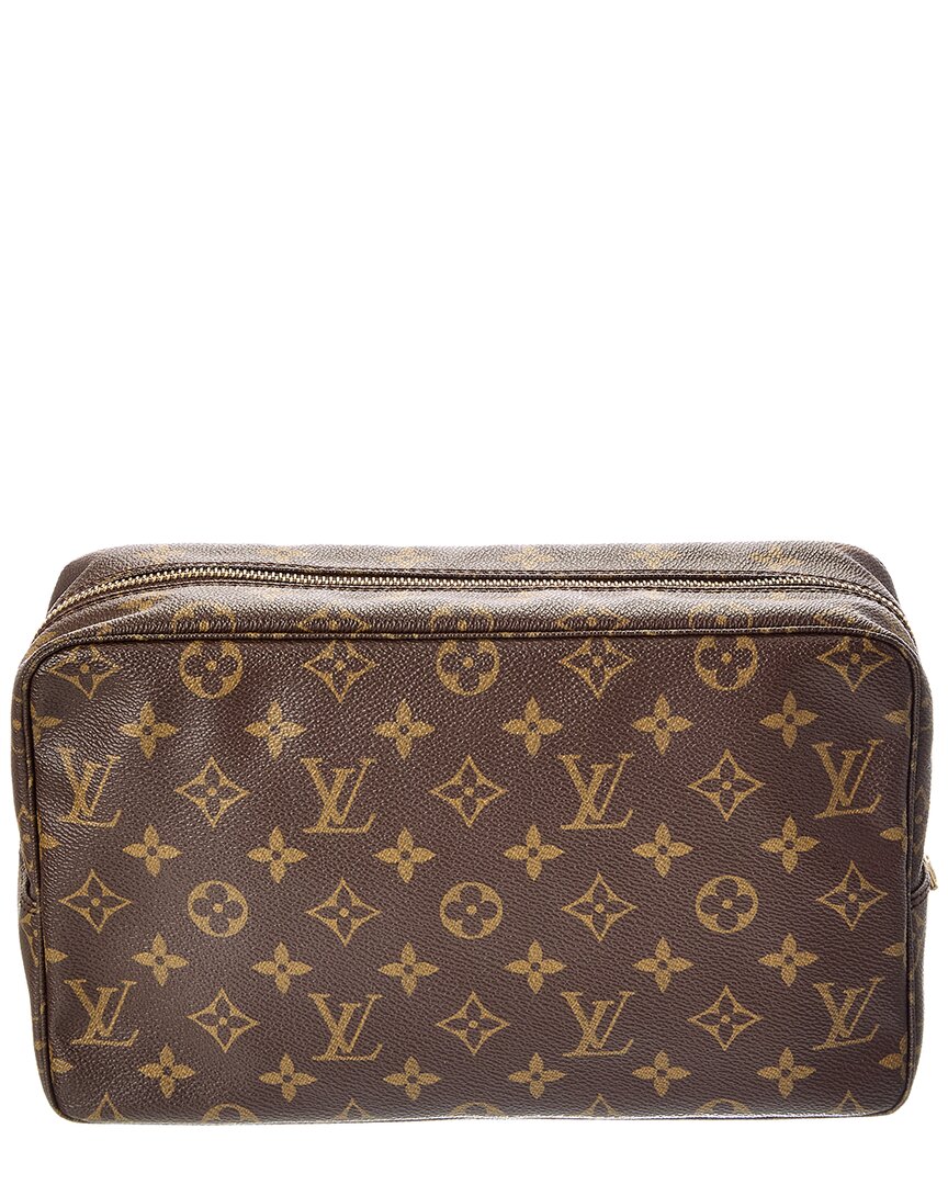 Louis Vuitton Louis Vuitton Brown Monogram Canvas Trousse Toilette 28 (Authentic Pre-Loved)
