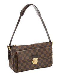 Louis Vuitton Louis Vuitton Brown Damier Ebene & Leather Ravello Gm (Authentic Pre-Loved)