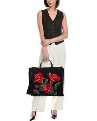 Dolce & Gabbana Dg Wool & Leather Tote