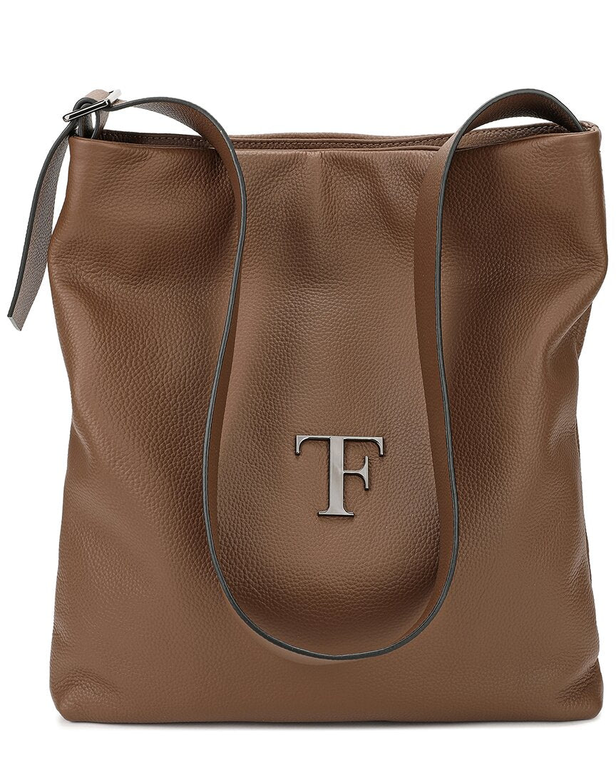 Tiffany & Fred Paris Full-Grain Leather Tote