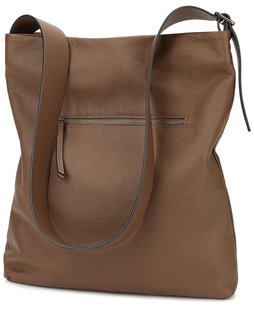 Tiffany & Fred Paris Full-Grain Leather Tote