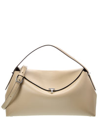 TOTEME Toteme T-Lock Leather Top Handle Shoulder Bag