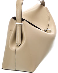 TOTEME Toteme T-Lock Leather Top Handle Shoulder Bag