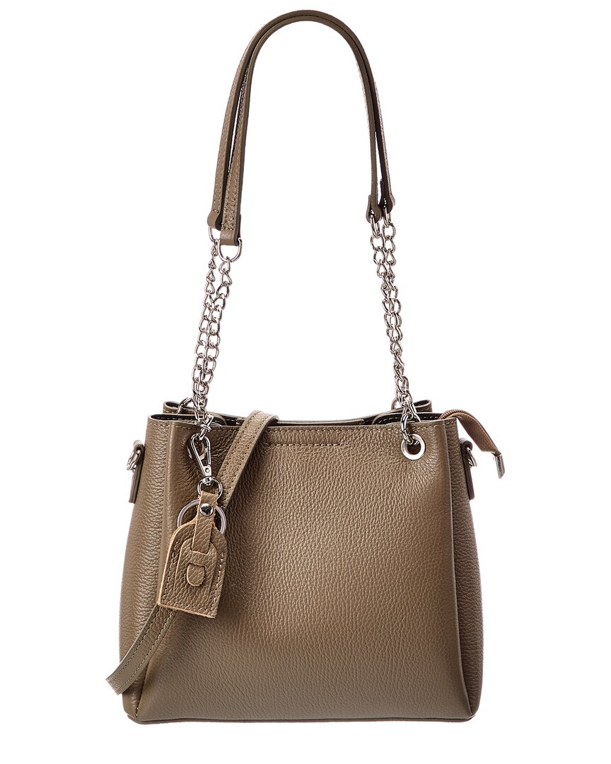 Italian Leather Top Handle Tote