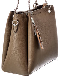 Italian Leather Top Handle Tote