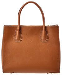 Italian Leather Top Handle Tote