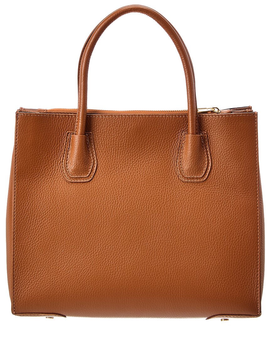 Italian Leather Top Handle Tote