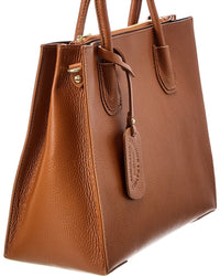 Italian Leather Top Handle Tote