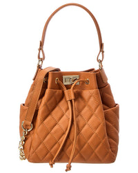 Italian Leather Bucket Bag