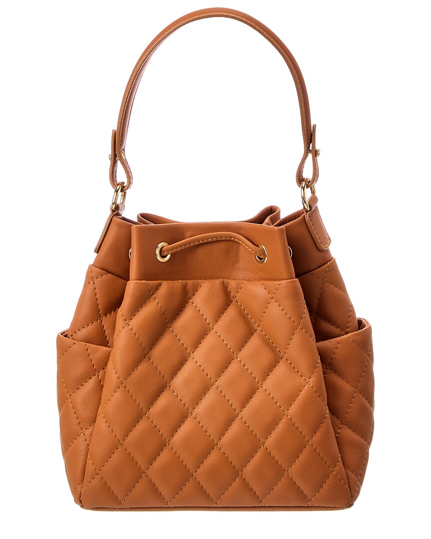Italian Leather Bucket Bag