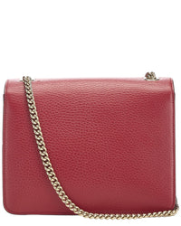 Gucci Gucci Red Leather Interlocking Crossbody Small (Authentic Pre-Loved)