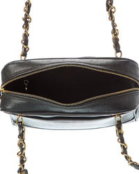 Chanel Chanel Black Caviar Golden Cross Shoulder Bag (Authentic Pre-Loved)