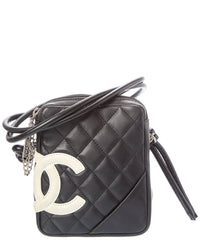 Pre-Owned Chanel Black Quilted Calf Leather Medium Cambon Messenger (Authentic Pre-Loved)