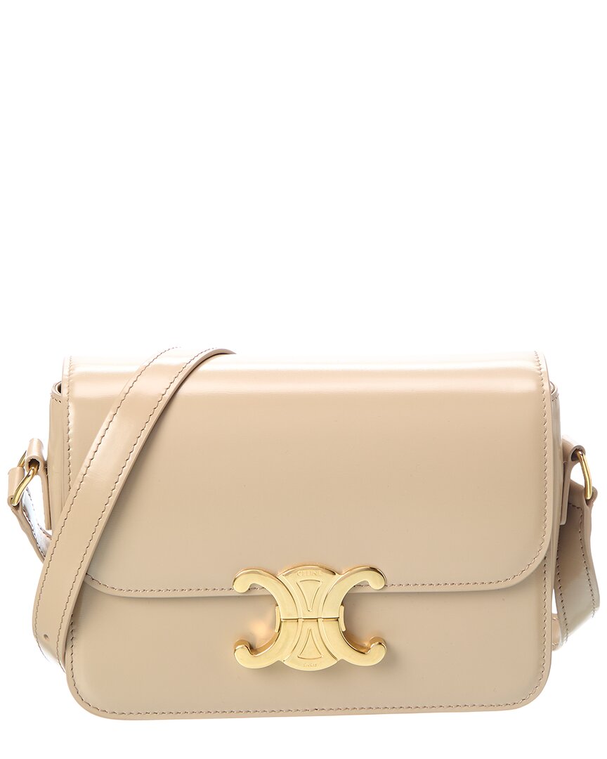 CELINE Celine Teen Triomphe Leather Shoulder Bag
