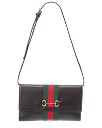 Gucci Horsebit Leather Shoulder Bag