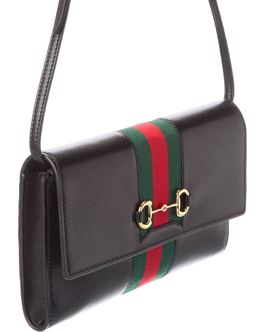 Gucci Horsebit Leather Shoulder Bag