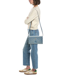 Valentino By Mario Valentino Lena Monogram Leather Shoulder Bag