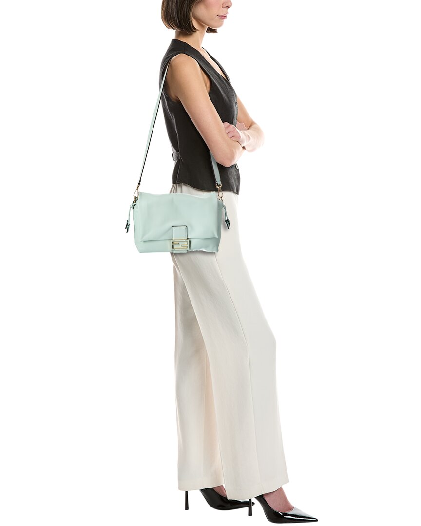 FENDI Fendi Mamma Baguette Medium Leather Shoulder Bag