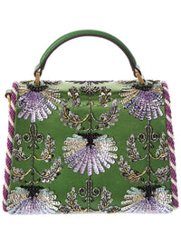 Valentino Valentino Vsling Mini Satin & Leather Shoulder Bag