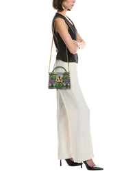 Valentino Valentino Vsling Mini Satin & Leather Shoulder Bag