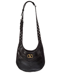 Valentino Valentino Vlogo Leather Hobo Bag