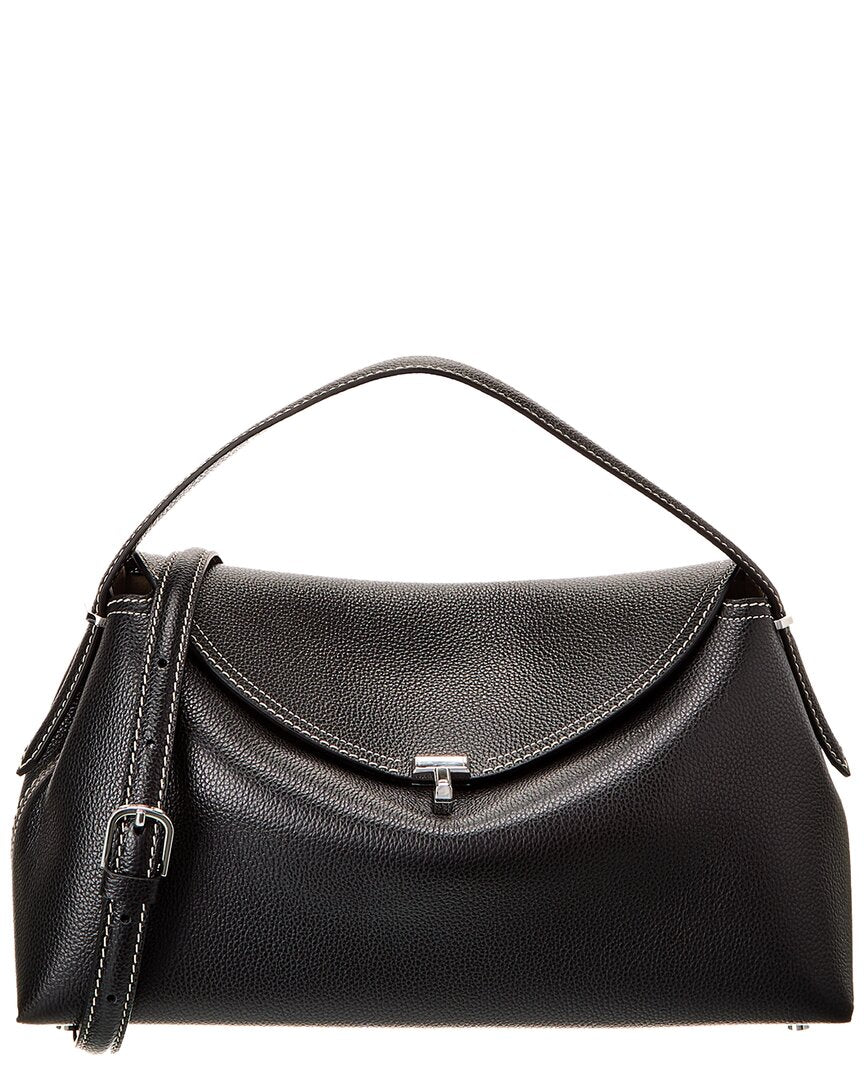 TOTEME Toteme T-Lock Top Handle Leather Satchel