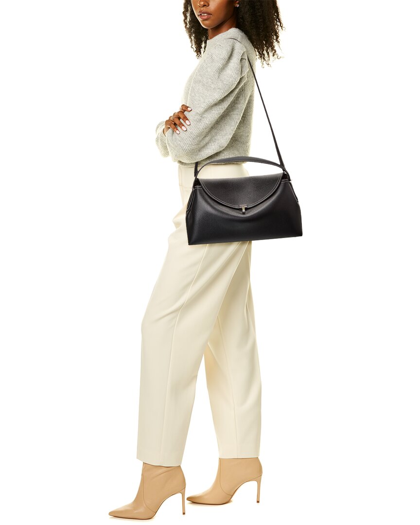 TOTEME Toteme T-Lock Top Handle Leather Satchel