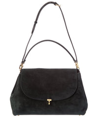 TOTEME Toteme T-Lock Suede Shoulder Bag