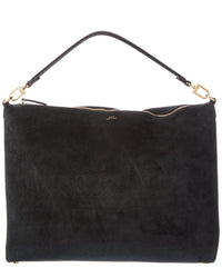 TOTEME Toteme Bevel Medium Suede Shoulder Bag
