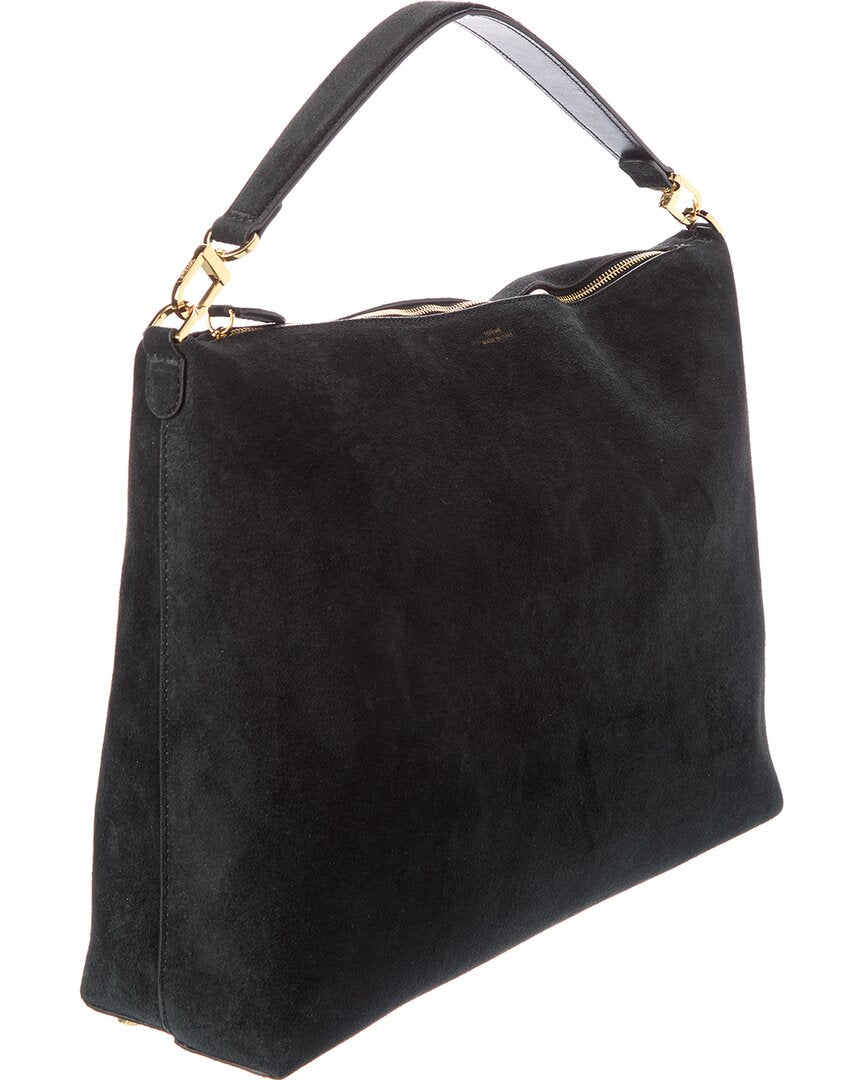 TOTEME Toteme Bevel Medium Suede Shoulder Bag