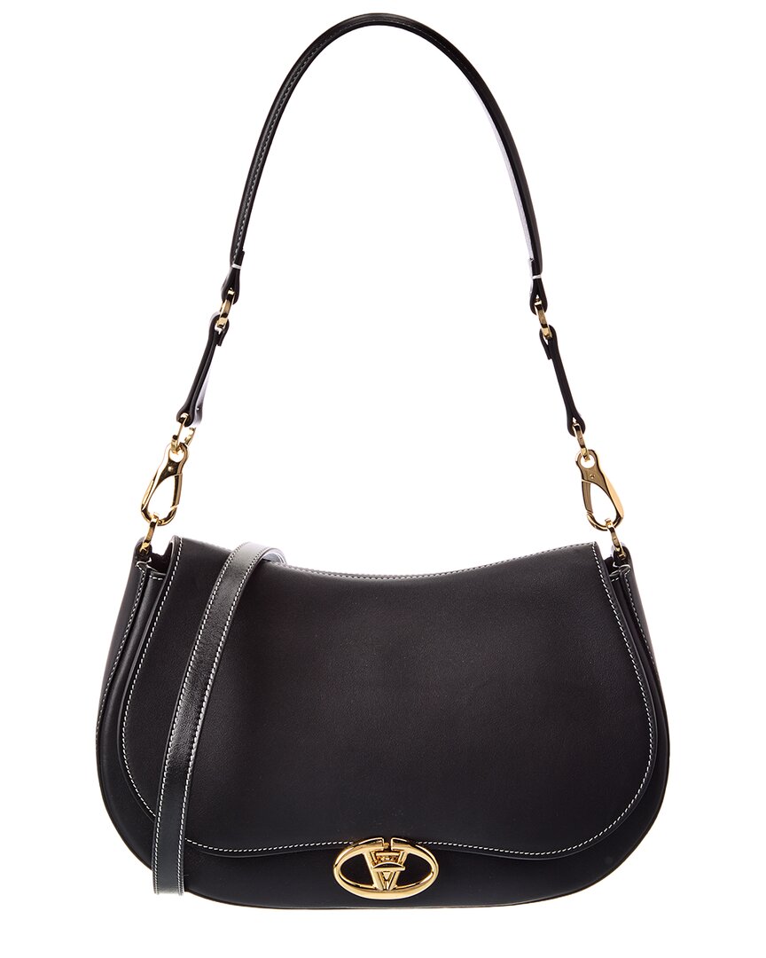 Valentino Valentino Vlogo Signature Leather Shoulder Bag