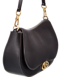 Valentino Valentino Vlogo Signature Leather Shoulder Bag