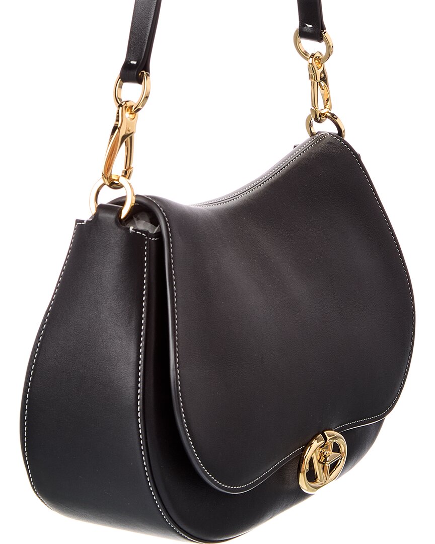 Valentino Valentino Vlogo Signature Leather Shoulder Bag