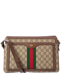 Pre-Owned Gucci Brown Gg Supreme Coated Canvas Medium Ophidia Shoulder Bag (Authentic