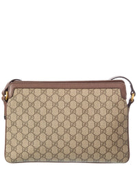 Pre-Owned Gucci Brown Gg Supreme Coated Canvas Medium Ophidia Shoulder Bag (Authentic